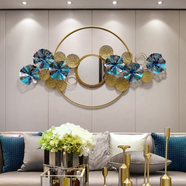 Floral Ring with Central Wall Mirror