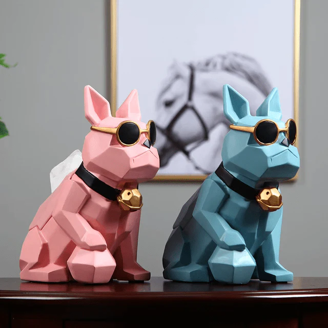 Resin showpieces - Cool Dog Tissue holder