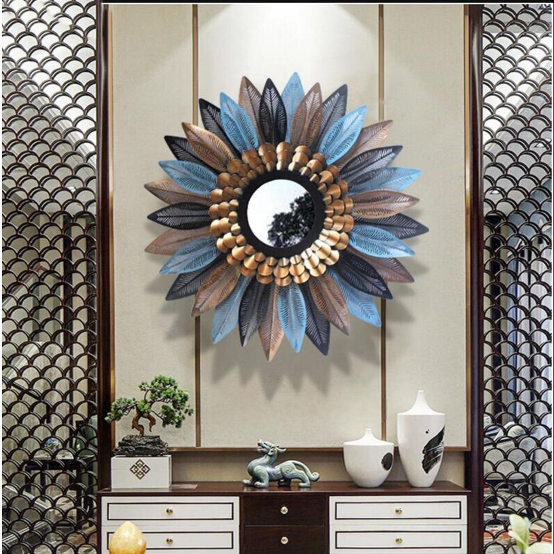 Multicolor Sunflower Mirror