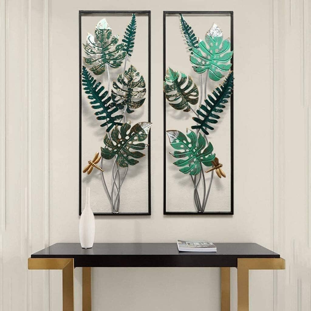 Palm Leaf Metal Frame set of 2