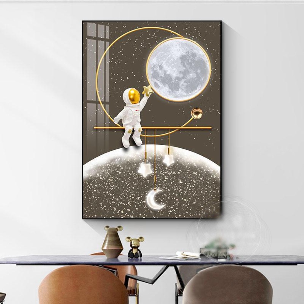 Astronaut Dream Crystal Porcelain Painting