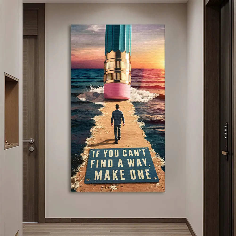 Find a Way Motivational Modern Poster