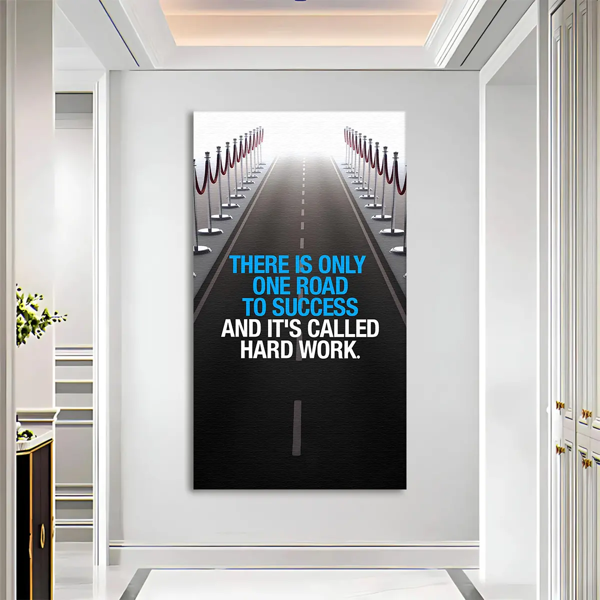 Road to Success Inspirational Canvas Painting