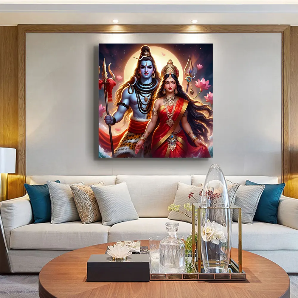 Ethnic Shiv Parvati Painting