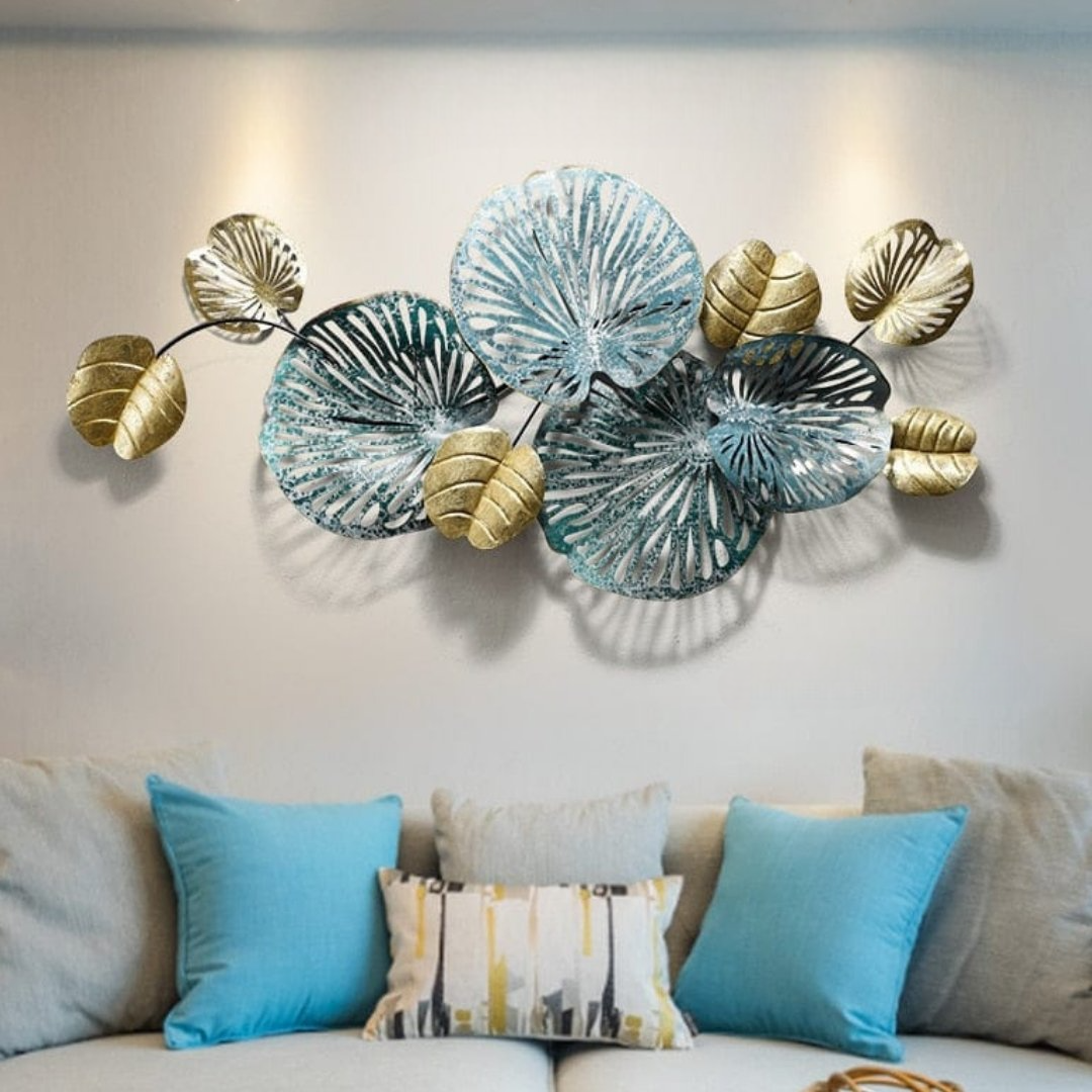 Modern Metal Leaves Wall Art