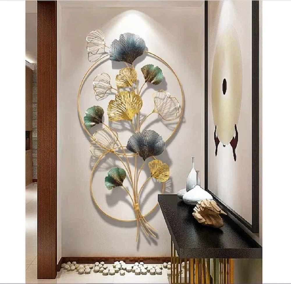 Dual Ring Bouquet of Flowers Metal Wall Art